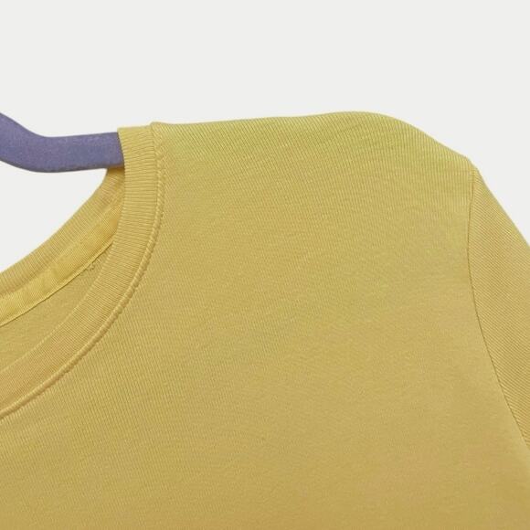 Cherokee Yellow Short Sleeve Cotton Top - Picture 5 of 7